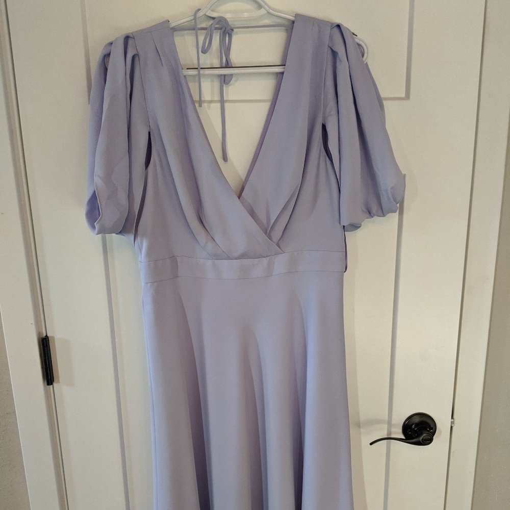 Lilac bridesmaid dress